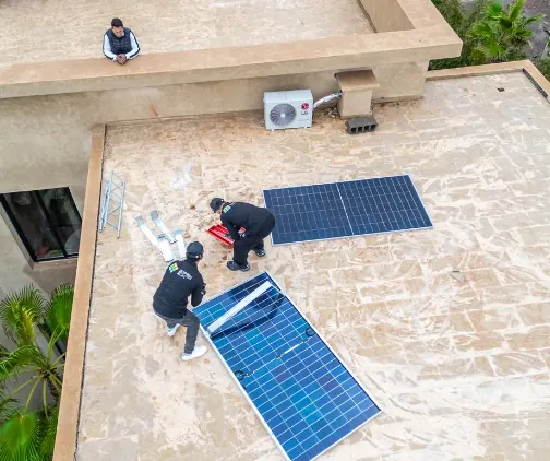 Installation de panneaux sur toiture à Marrakech